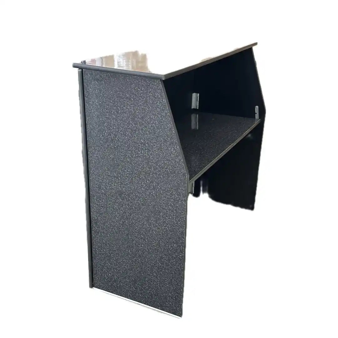 Black Marble 42" Tall x 48" Long Portable Folding Bar Laminate Surface