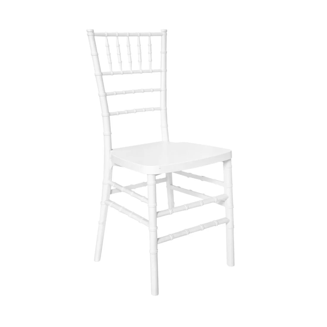 White ToughResin Chiavari Chair (Per Chair Price Shown - Sold only in Quantities of 2) Some Assembly Required