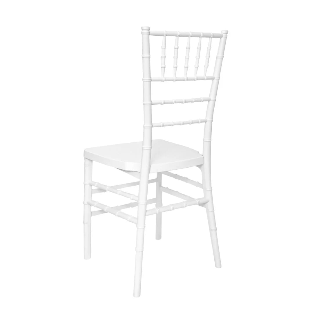 White ToughResin Chiavari Chair (Per Chair Price Shown - Sold only in Quantities of 2) Some Assembly Required