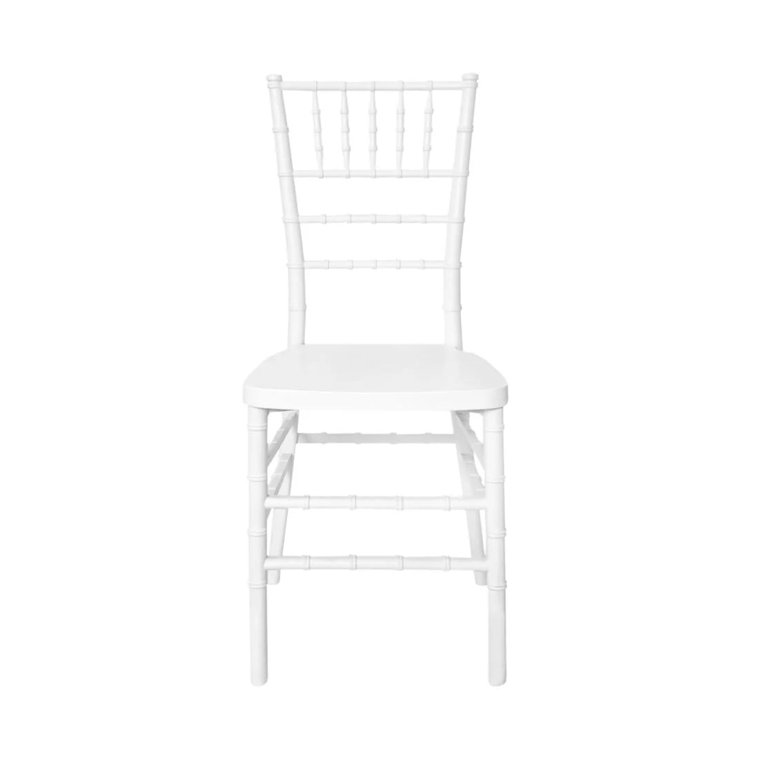 White ToughResin Chiavari Chair (Per Chair Price Shown - Sold only in Quantities of 2) Some Assembly Required