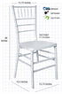 White ToughResin Chiavari Chair (Per Chair Price Shown - Sold only in Quantities of 2) Some Assembly Required