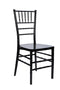 Black ToughResin Chiavari Chair (Per Chair Price Shown – Sold only in Quantities of 4) Some Assembly Required