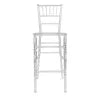 Clear Resin ProClear Unassembled Chiavari Barstool BCRC-U-ZG-T-4 Front