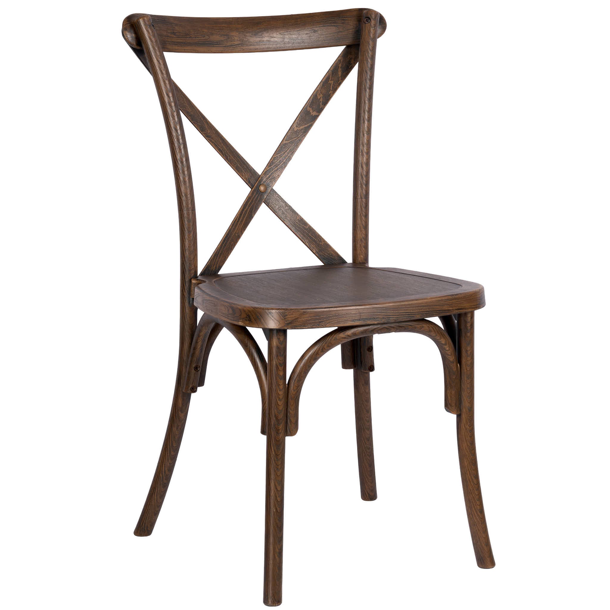 Fruitwood ToughResin™ WoodGrain Cross Back Chair