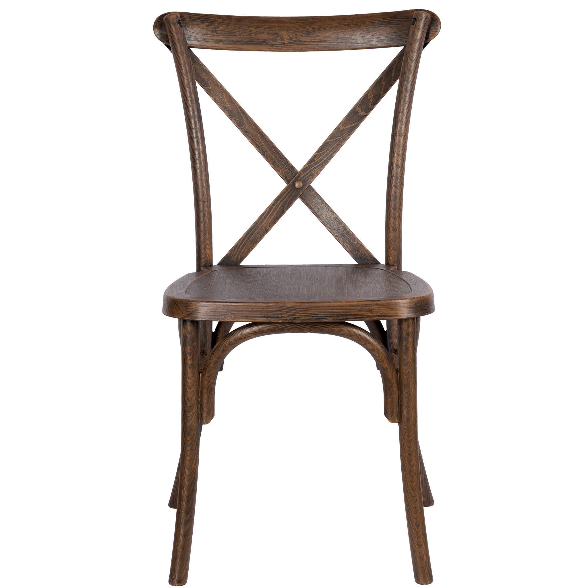 Fruitwood ToughResin™ WoodGrain Cross Back Chair