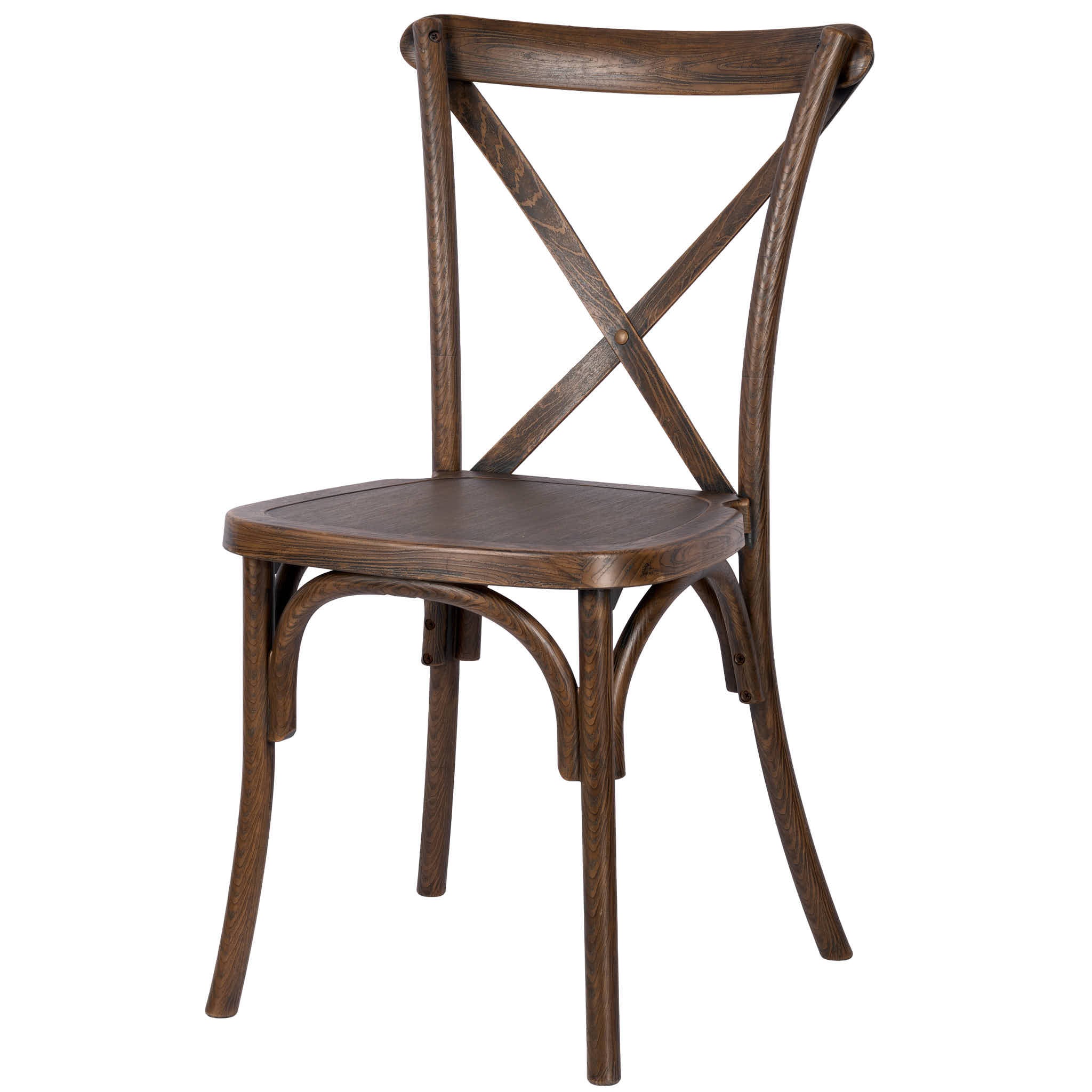 Fruitwood ToughResin™ WoodGrain Cross Back Chair