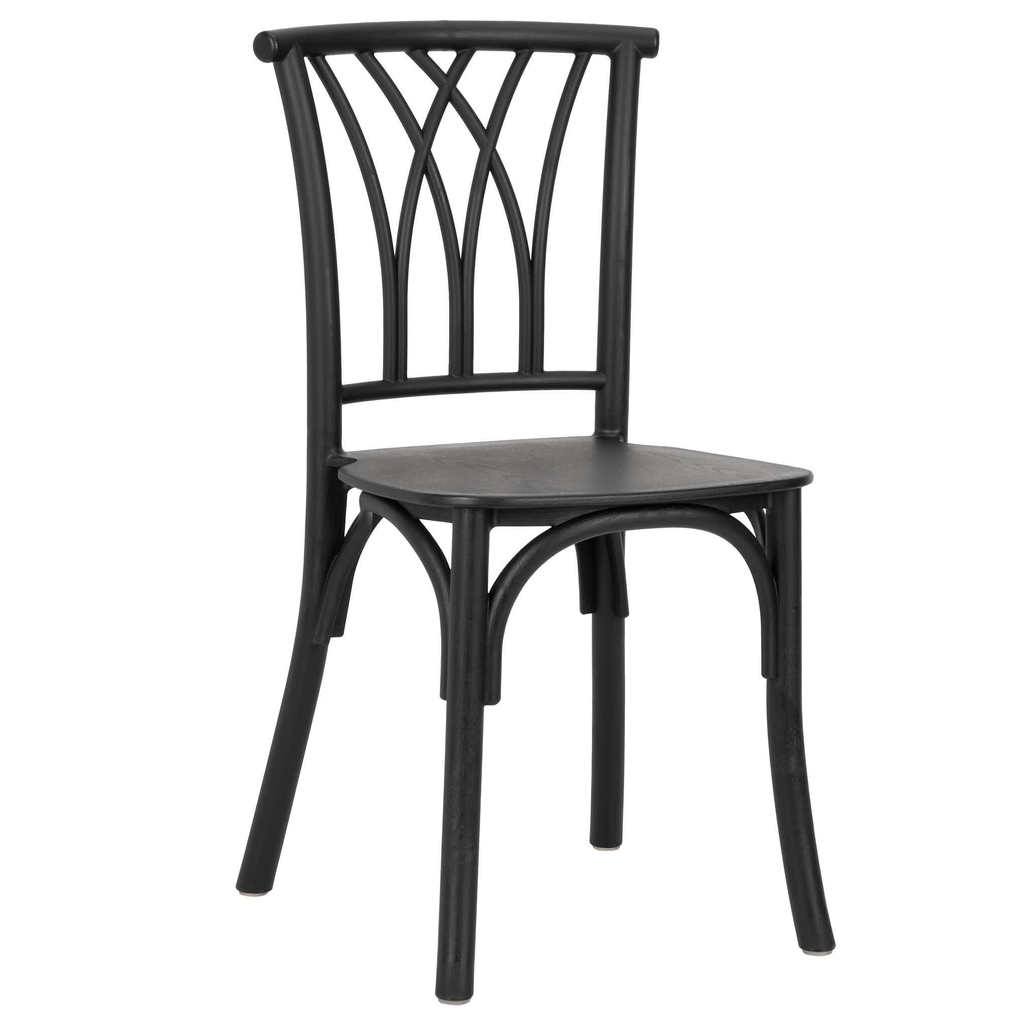 Kids Matte Black ToughResin™ Willow Chair