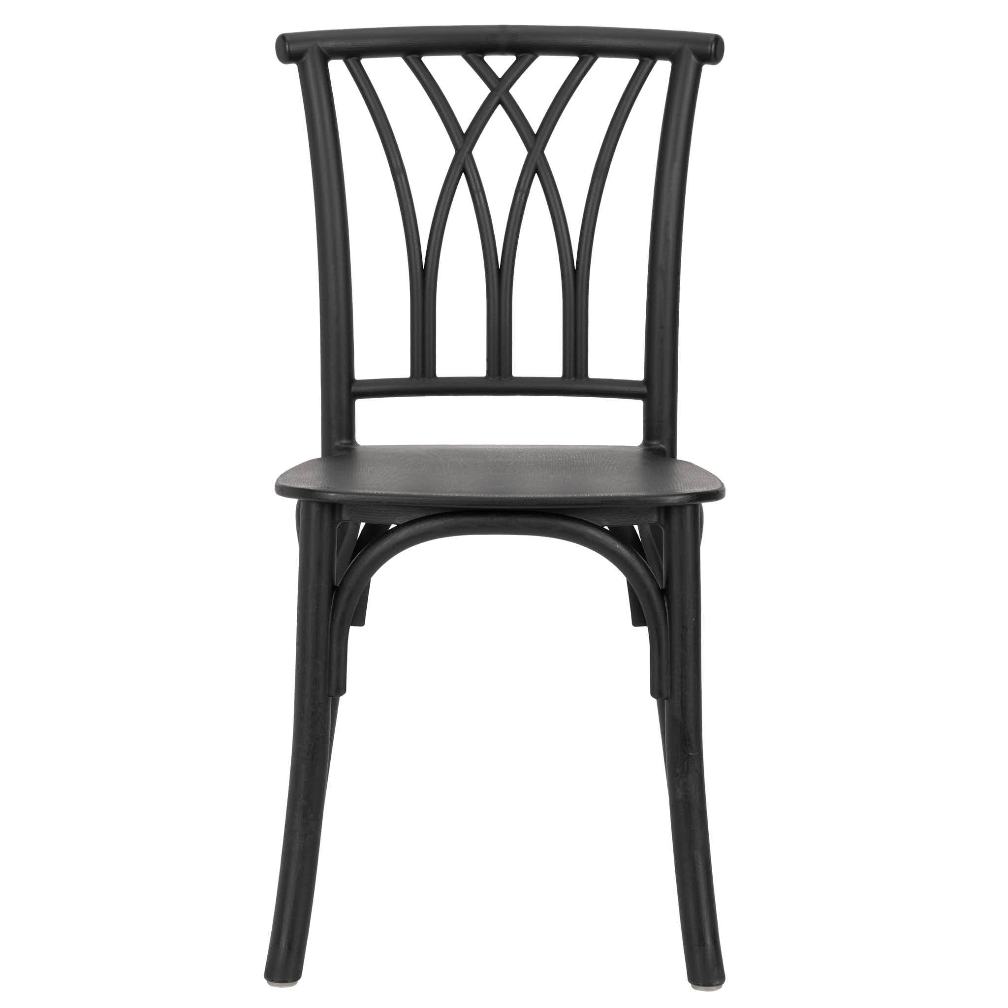 Kids Matte Black ToughResin™ Willow Chair