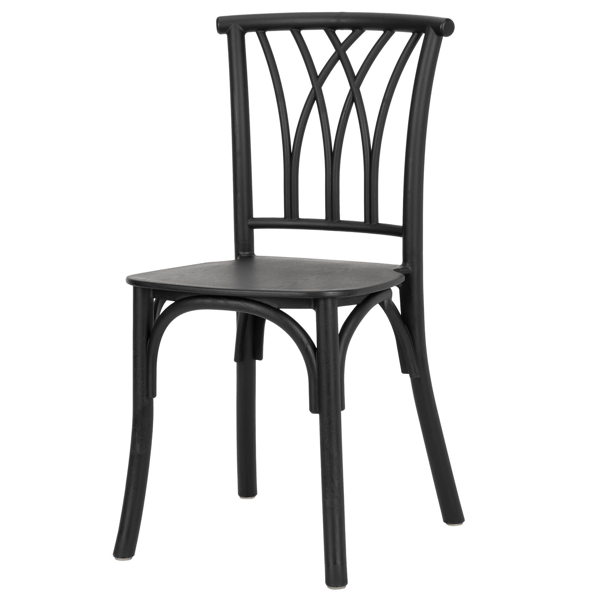 Kids Matte Black ToughResin™ Willow Chair
