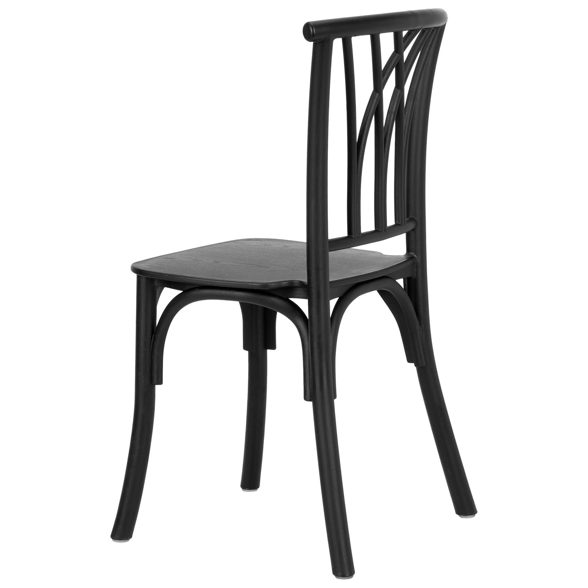 Kids Matte Black ToughResin™ Willow Chair