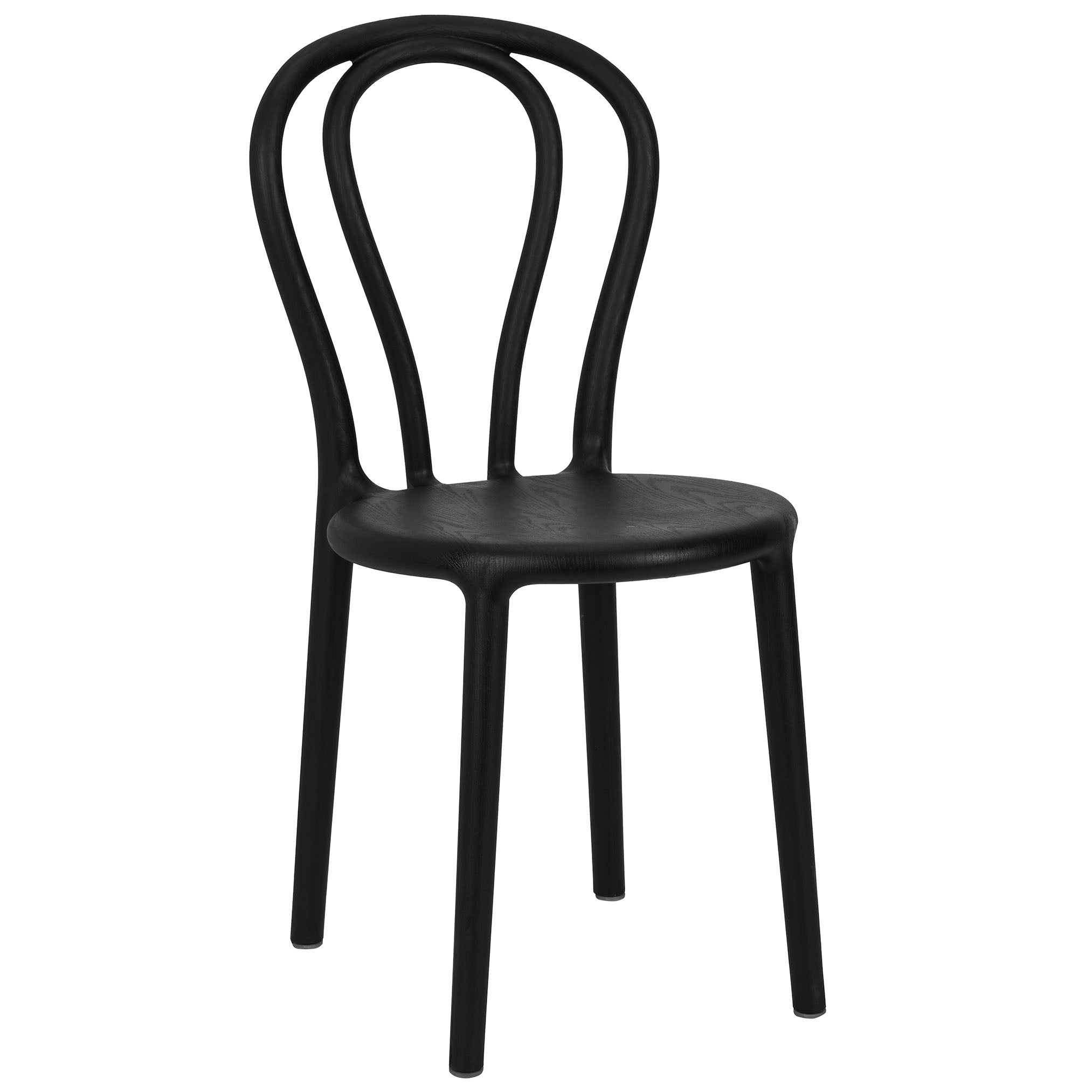 Kids Black Licorice Resin Bentwood Festive Chair