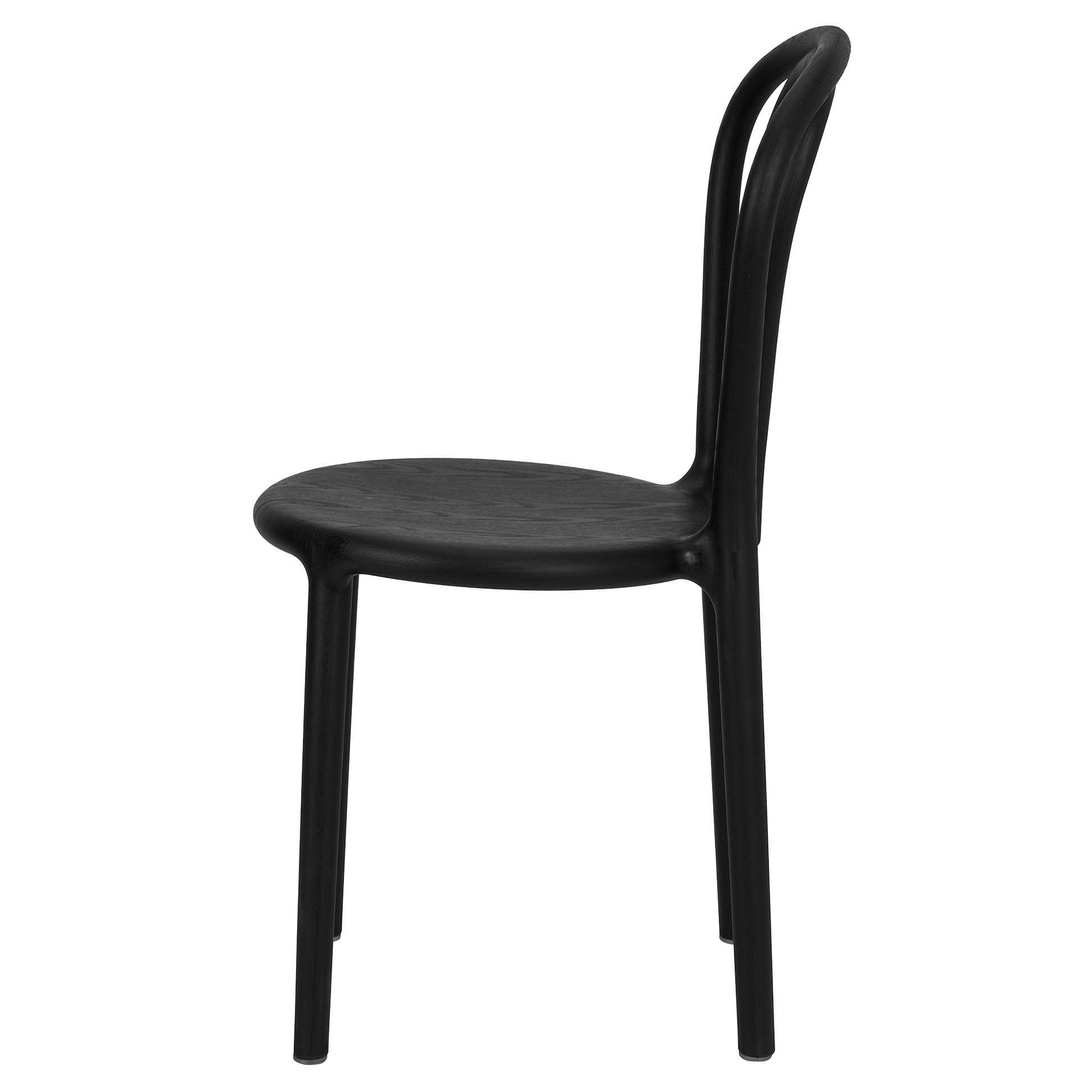 Kids Black Licorice Resin Bentwood Festive Chair