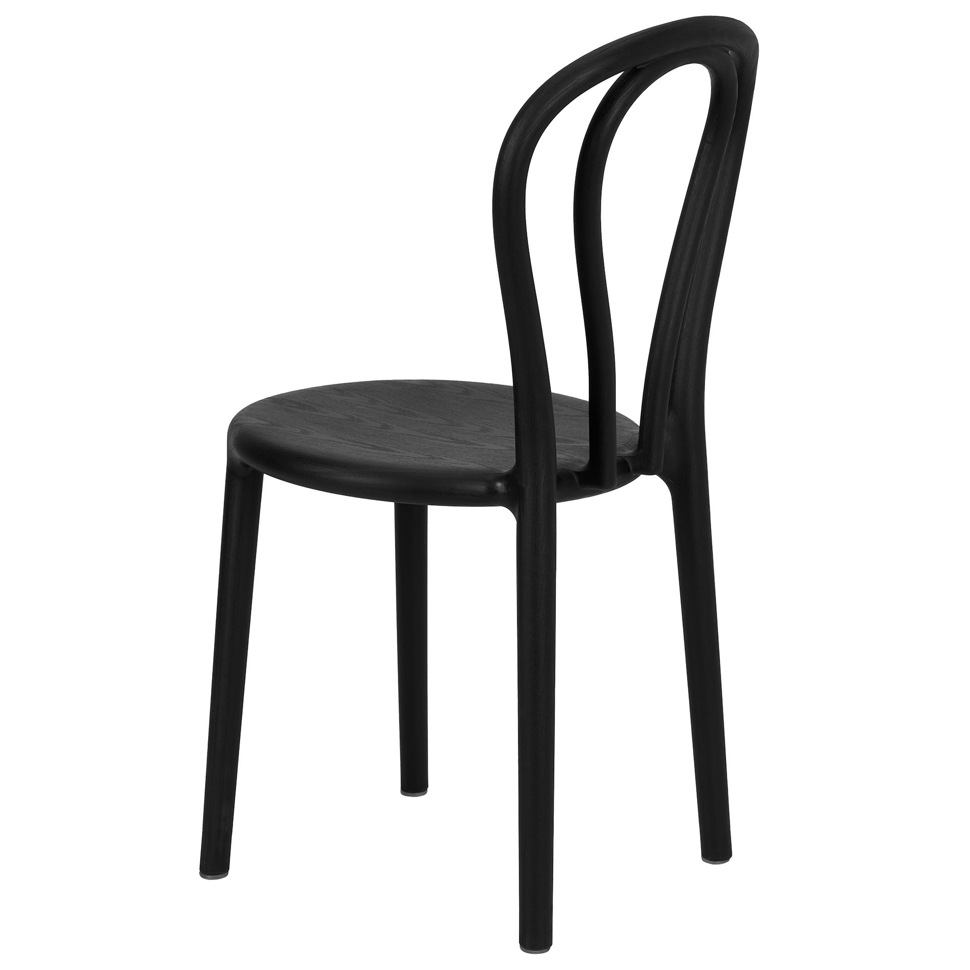 Kids Black Licorice Resin Bentwood Festive Chair