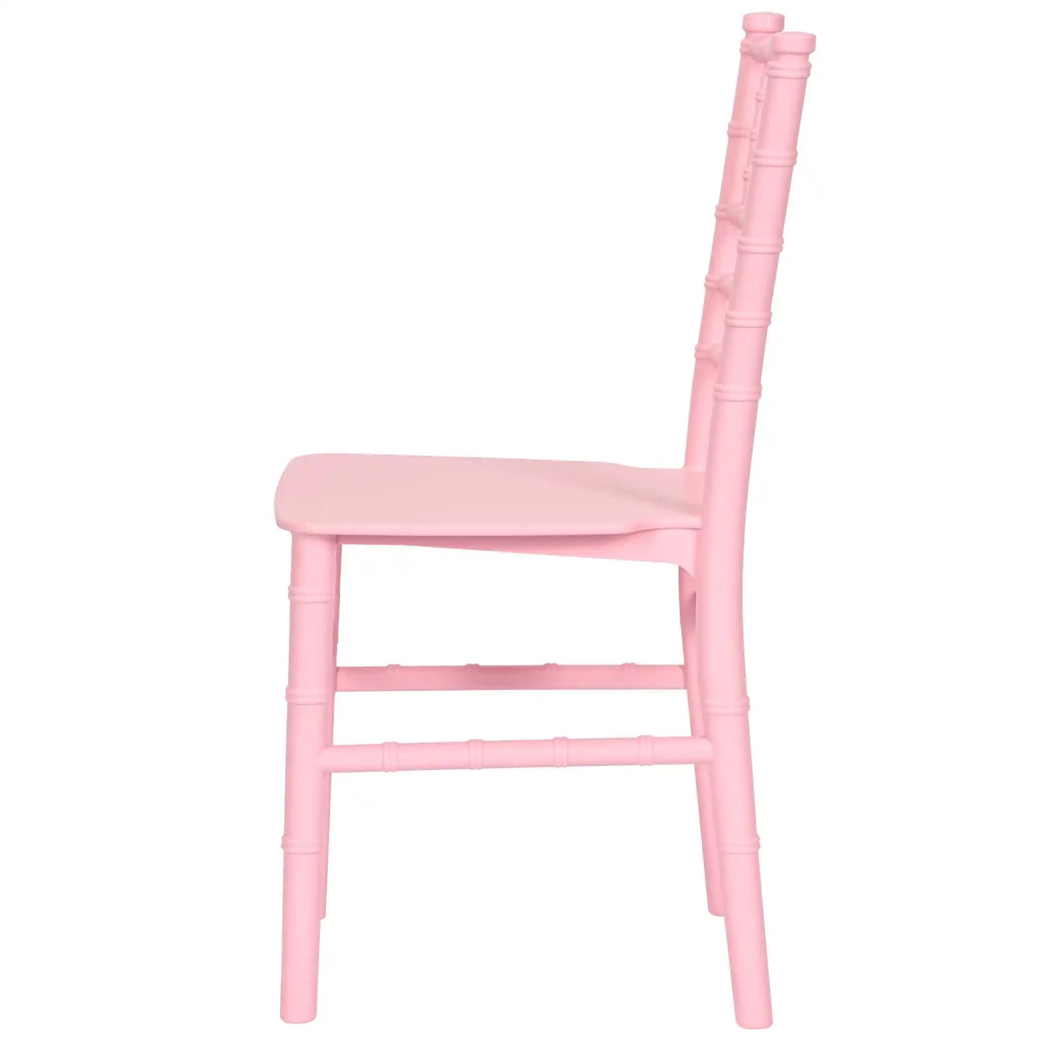 Kids Pink BasicResin™ Chiavari Chair (Per Chair Price Shown - Sold only in Quantities of 4)