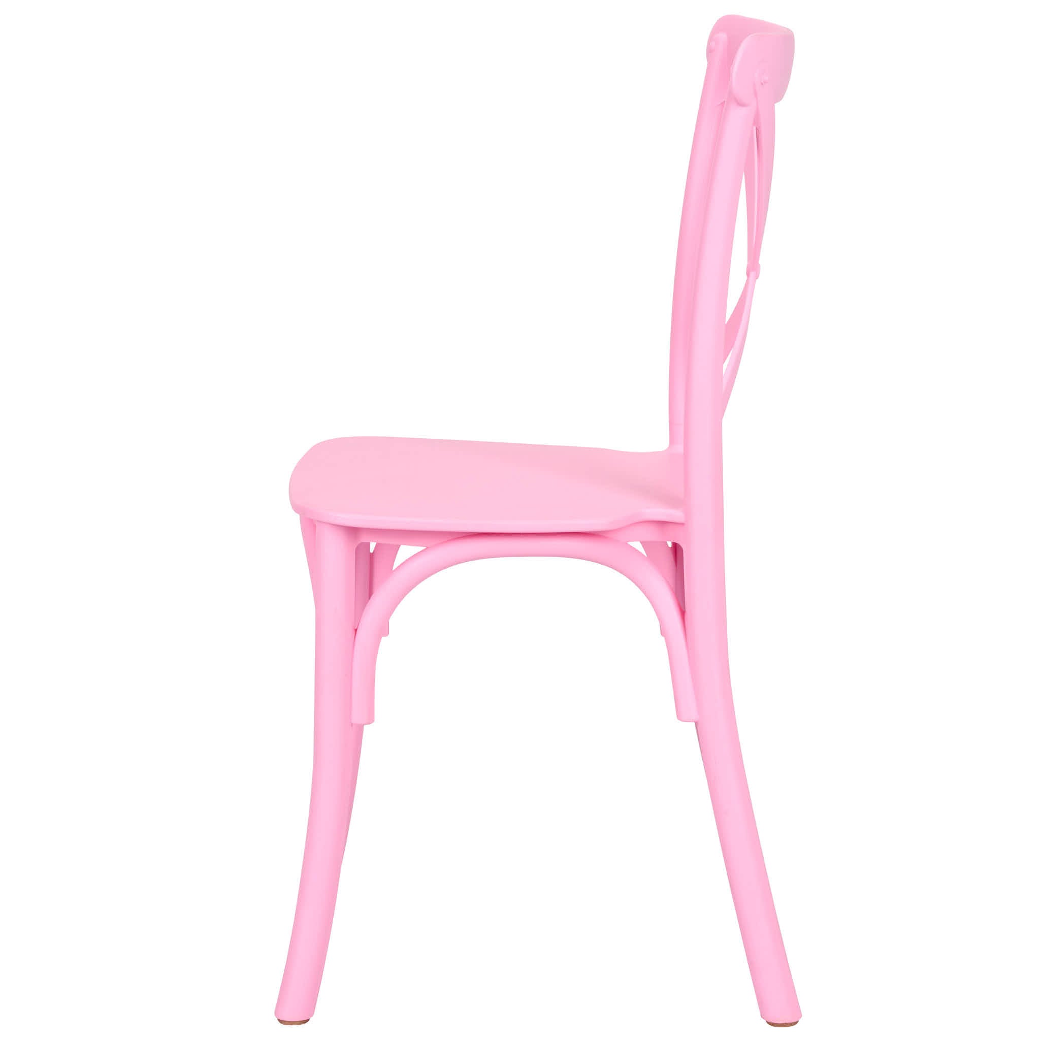 Kids Pink ToughResin™ Cross Back Chair