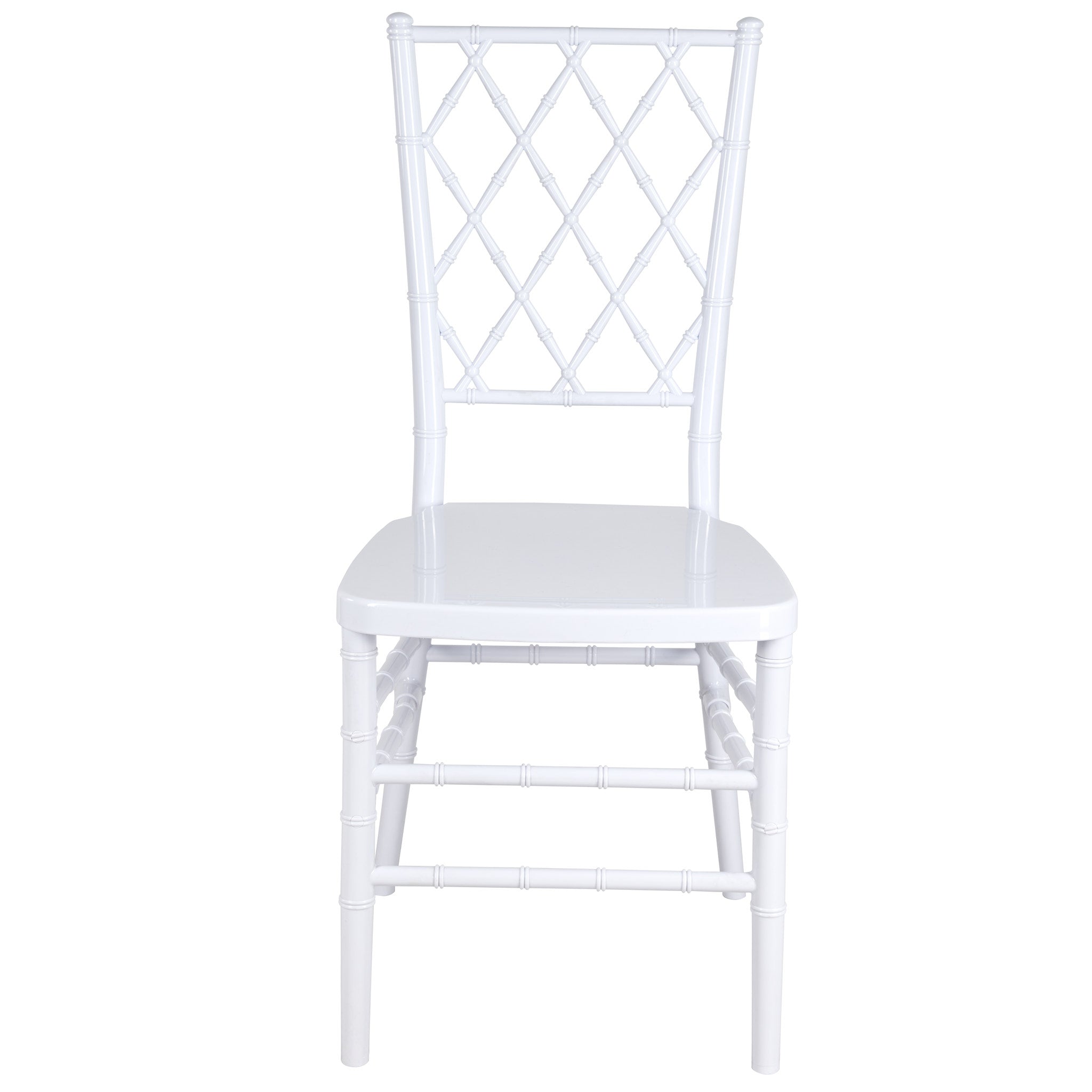 White Diamond Resin Chair (Per Chair Price Shown - Sold only in Quantities of 2) Some Assembly Required