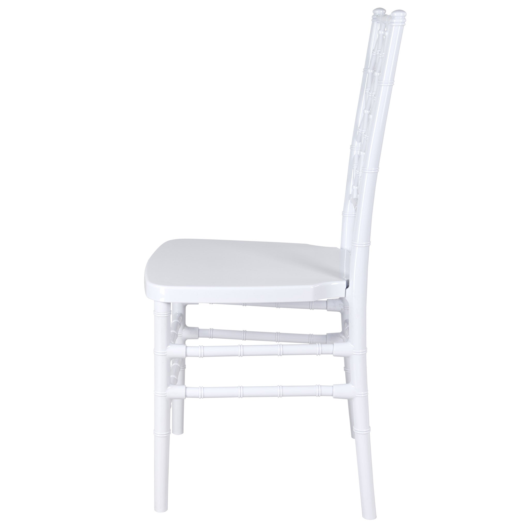 White Diamond Resin Chair (Per Chair Price Shown - Sold only in Quantities of 2) Some Assembly Required