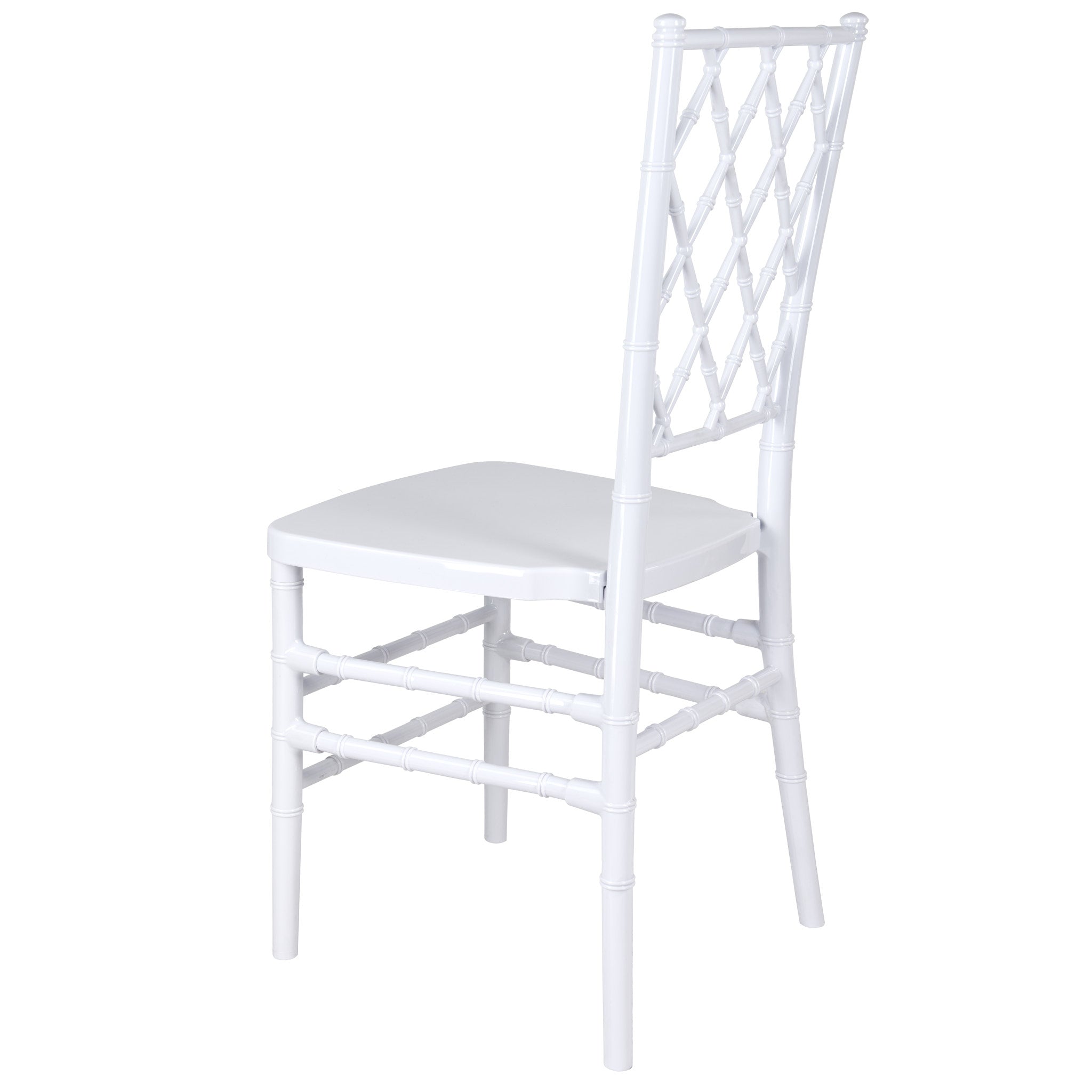 White Diamond Resin Chair (Per Chair Price Shown - Sold only in Quantities of 2) Some Assembly Required