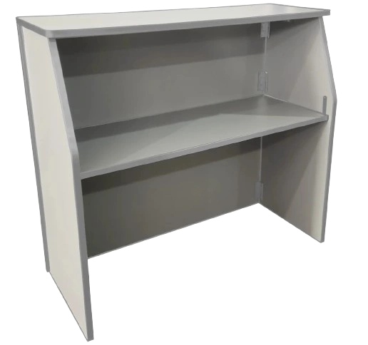 Gray Portable Folding Bar 42″ Tall x 48″ Long Laminate Surface