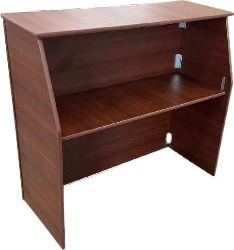 Walnut 42" Tall x 48" Long Portable Foldable Bar